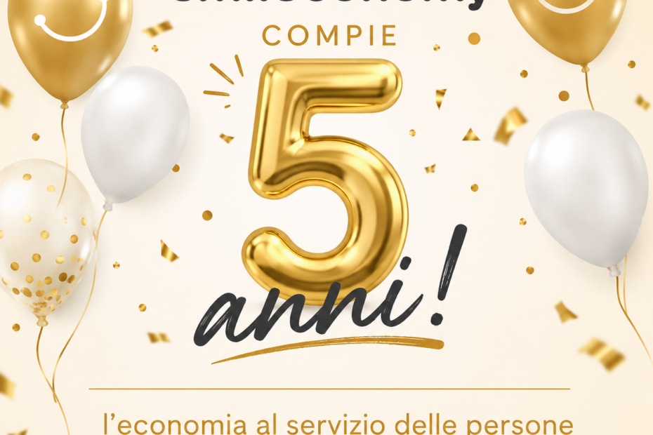 Buon compleanno #5, smileconomy!